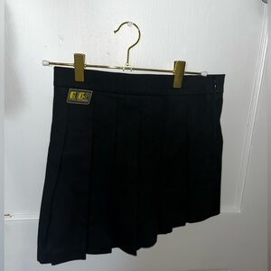Pleaded Mini Skirt | Black | XS